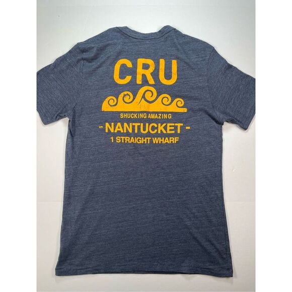 CRU Oyster Bar Nantucket Shucks Well With Others ShortSleeve Tee Men Size Large - Picture 8 of 9
